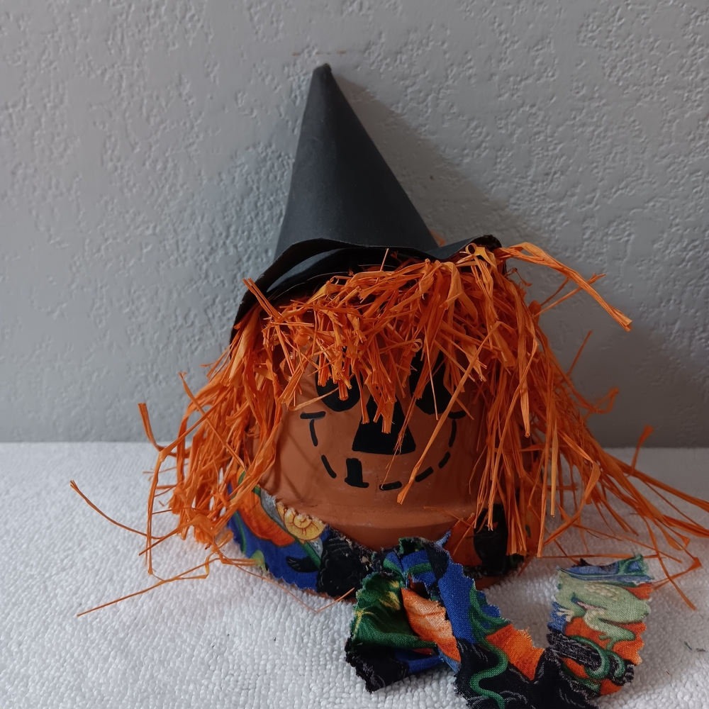 Whimsical Orange and Black Halloween Witch Costume